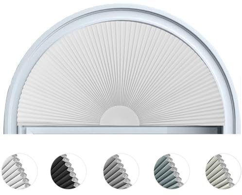 Arch Window Shade Blackout Cellular Shades Half Moon Circle No Drill Blinds