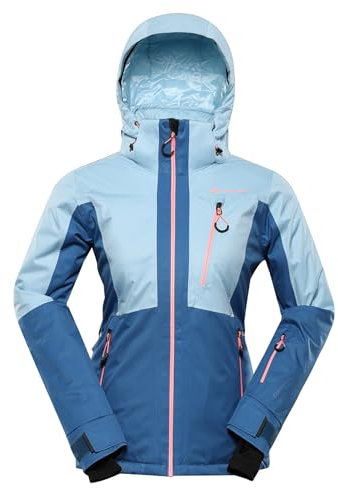 ALPINE PRO REAMA Damen Skijacke mit Kapuze, Snowboard, Stretch, Winter, Outdoor, Wander, Berge - Wasserdicht und Atmungsaktiv für Freizeit