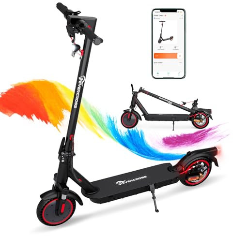 EVERCROSS EV85F E-Scooter mit Straßenzulassung (ABE), Faltbarer Elektroroller für Erwachsene mit APP - 400W Motor, 7,8AH Batterie, 15KG Gewicht, Max Belastung 120 kg, Duales Brems, Zwei Stoßdämpfer