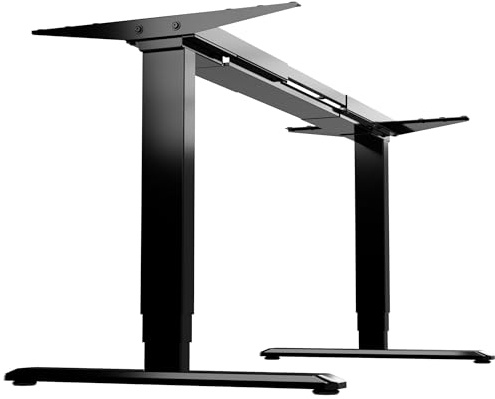 SAPIEN Height Adjustable Standing Desk Frame – Dual Motor Heavy Duty 3-Stage 125kg Load, Quiet Lift, Anti-Collision Safety (ST11)