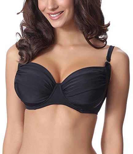 Merry Style Women's Bikini Top P614W (Black (9240), EU (Cup 75 E) = UK (34E))