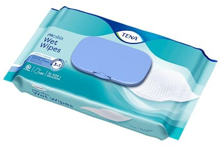 Tena Wet Wipes, Pack of 12 x 48