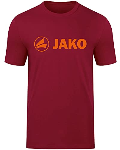 JAKO Unisex barn T-shirt promo T-shirt promo Vinröd/neonorange 140