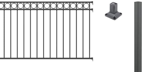 Alberts 511197 - Recinzioni ornamentali in alluminio, antracite