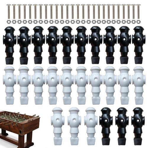Nuyhgtr Kickerpuppe, Tischfußball-Zubehör, Ersatz-Männer für, Kickerfiguren für Tisch, Fußball-Maschine, Puppenfiguren, Männer-Set, Mehrfarbig, Tischfußball für Herren
