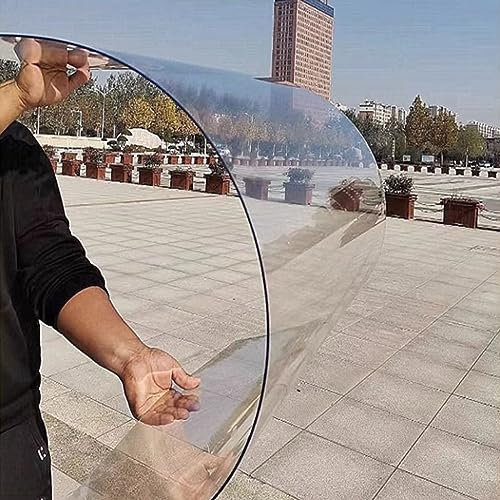 Placa de policarbonato transparente para jardín, invernadero, puerta, toldo, refugio de techo, protección contra la lluvia y los rayos UV, impermeable, personalizable con tornillos (0,6 x 1 m)