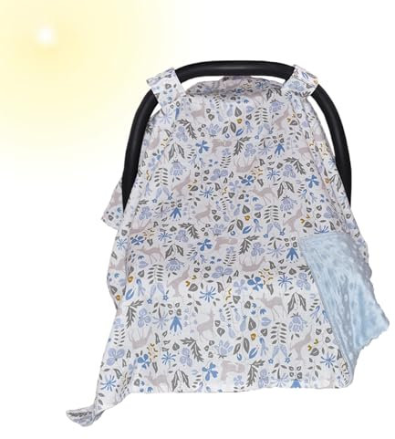Sonnenschutz für Kinderwagen, atmungsaktiver Autositz-Sonnenschutz, UV-blockierend, für Kinderwagen und Autositze, reisefreundliche Abdeckung für und Mädchen