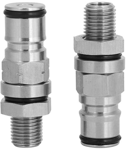 budebuse Lot de 2 valves à gaz Accessoires de bière pratiques Vannes de liquide Facile à installer Poteaux à bille Équipement Accessoires de bière