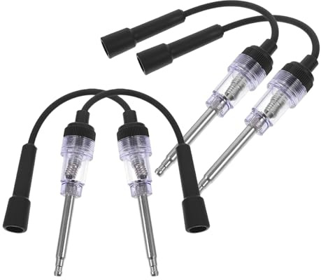 WRITWAA Tester per Candele 4 Pezzi per Auto e Piccoli Motori Strumento di Diagnosi per Circuito di Accensione Penna Tester per Bobine di Accensione Rilevatore di Scintille Compatto e