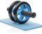 BODYMATE AB Roller Classic, Bauchtrainer zur Stärkung der Core-Muskulatur, Fitnessgerät für Zuhause, Bauchmuskeltrainer inkl. Kniepad, 28 x 16 cm (L x Ø), in Blau