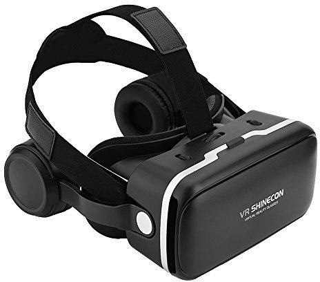 VR Headset, 3D Glasses Virtual Reality Headset for VR Games & 3D Movies, Fit for 3.5-6.0 and Android Smartphones
