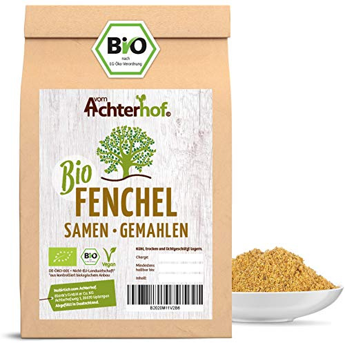Fenchel gemahlen Bio 250g | gemahlene Fenchel Samen | Fencheltee | milder, süßlicher Geschmack | vom Achterhof