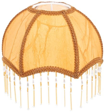 Angoily Viktorianisches Dekor Vintage-lampenschirm-ersatz Lampenschirme Für Stehlampen Tischlampenschirm Makramee Stehlampenabdeckung Entenei-lampenschirm Stoff Optional E27 Leuchter