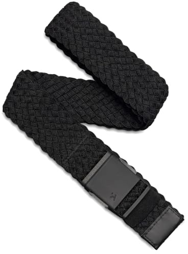 Arcade The Futureweave Unisex Vapor Belt, 4 Way Repreve Stretch Webbing, Non-Metal Travel Friendly A2 Buckle, Black