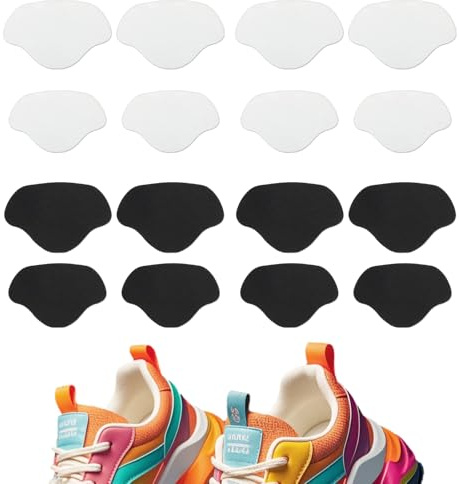 8 par sneakers hällapp, skor hälreparation, hål reparation, läder hälskydd, hälskydd för de flesta typer av skor, stora och små storlekar