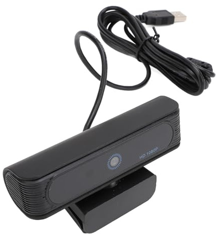 ciciglow Face Recognition Webcam, PC Webcam HD 1080P Dynamic Recognition Infrared Visual USB for Desktop Computer