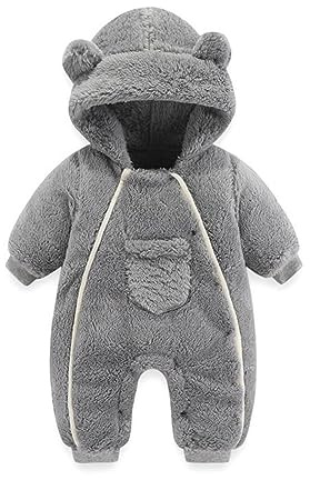 Cuwtheugwg Bébé Garçon Fille Hiver Combinaison De Neige Bébé Animal À Capuche Hiver Barboteuse Survêtement Veste Chaud Filles Bébé Garçon Bébé Fille Combinaison D'Hiver Manteau Bebe Garçon