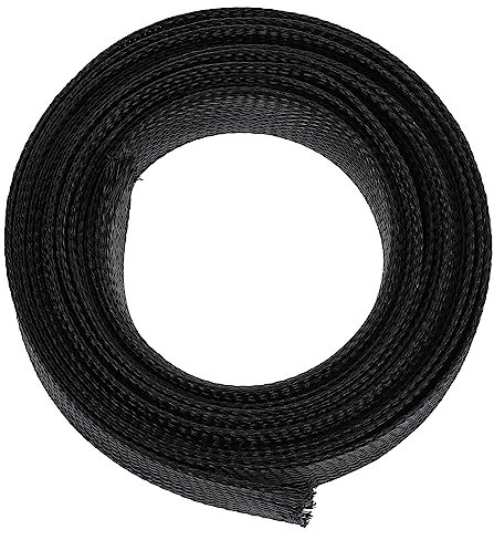 jojofuny 5m Data Line Organizer Wire Hider Cable Management Sleeve Black Wire Cable Protector Easy Install