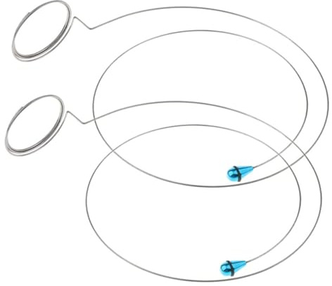 Joygoodta Lupenhalter, 2 Stück, Uhrmacherlupe, 3 cm, Edelstahl, verstellbare Kopffeder