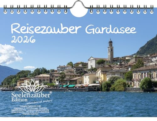 Reisezauber Lago de Garda Calendario DIN A5 para vacaciones 2026 Mediterráneo Italia - Seelenzauber