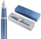 Parker IM Writing Rituals Füller | Gehäuse in ruhevollem Blau mit Farbverlauf und Chrom-Zierteilen | Füllfederhalter mit mittlerer Feder | blaue Tinte | Geschenkbox