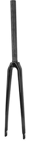 Suspension avant relâchée rapide 700c Fourche de vélo de route, tube droit, fibre de carbone, compatible avec frein C (Lustreux)