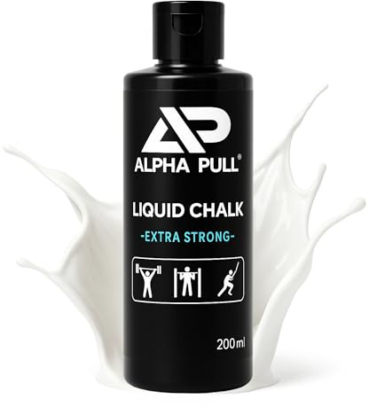 ALPHA PULL® Magnesie Liquide - Idéal pour Street Workout, Escalade, Crossfit, Calisthenics, Gymnastique et Musculation - Grip Puissant, Mains Sèches (200ml)