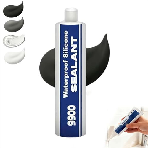 FLKWOP Sellador estructural multiuso, adhesivo impermeable 9900, 9900, resistente a los rayos UV, compuesto de sellado fuerte, adhesivo multisuperficie para tejado, azulejos de baño