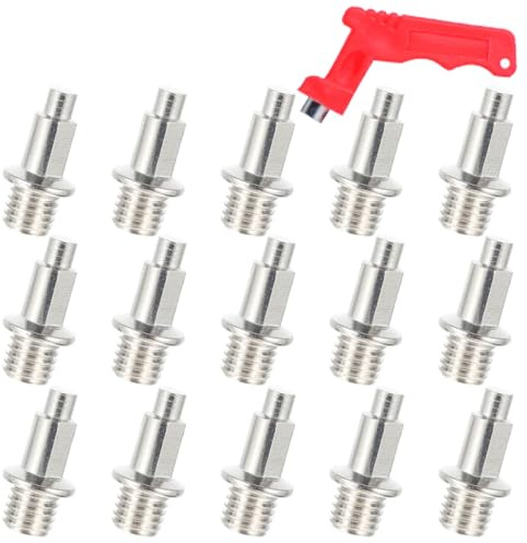 Healvian Pointes de Chaussures d'Athlétisme Antidérapantes 32 Pièces Clé de Démontage Crampons pour Sprint Saut en Longueur et Golf Accessoires pour Chaussures de Course Extérieure