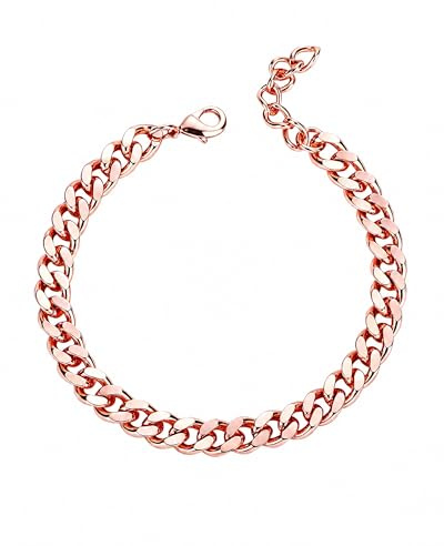 BioMag Copper Bracelet for Men & Women, 99.9% Pure Copper Cuban Link Chain, Multiple Width Jewelry, Extra Chain - Gift Box Included (1.2, Centimeters)