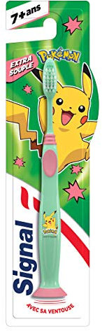 Signal Spazzolino da denti per bambini 7-13 anni extra morbido, modello Pokemon