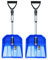2X Auto-Schneeschaufel – Teleskopische Schneeräumer - Kunststoff-Blatt, Aluminium-Stiel
