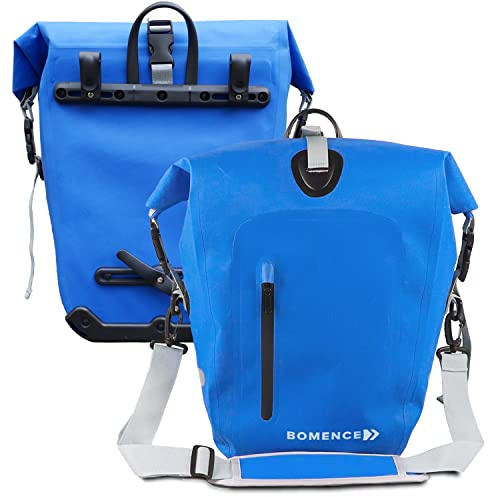 Bomence Gepäckträgertasche Fahrradtaschen Packtaschen Fahrrad (Blau Set)