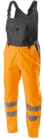 Högert Technik Ht5k343-xl Högert Volme Salopette de Pluie avec Protection Haute visibilité, Orange, Taille XL, Hommes