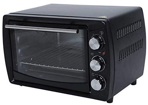 Horno Horno de microondas en Silver Tact Horno Individual eléctrico Incorporado - Horno halógeno de convección Premium de Acero Inoxidable Ideal para Asar, Hornear