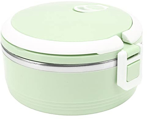 Caja Bento Con Aislamiento Portátil - Fiambrera Térmica De Acero Inoxidable Con Hebilla De Seguridad Para Niños Y Adultos(C)