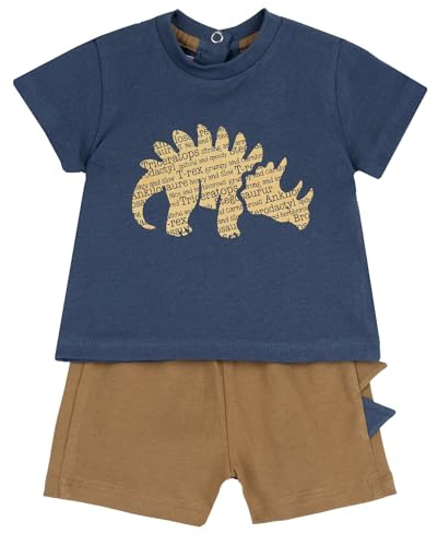 Chicco, Completo Neonato con T-shirt e Pantaloncini in Morbido Tessuto, Abbigliamento Bambino, Designed in Italy