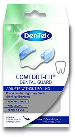 DenTek Comfort-Fit Dental Mouth Guards to Help Prevent Night Time Teeth Grinding and Clenching known as Bruxism (2 pack)