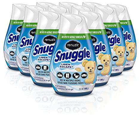 Renuzit Snuggle Linen Escape Adjustable Air Freshener, 7oz Cone (Pack of 12)