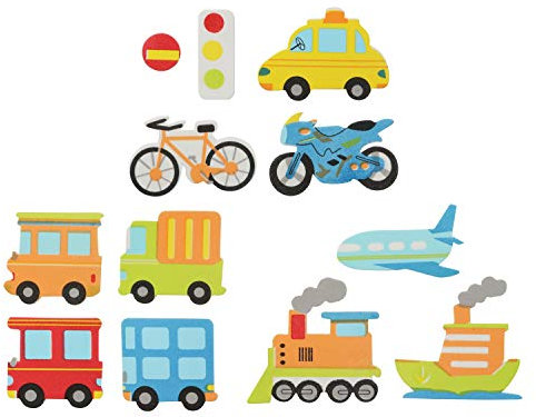 Glorex 6 2247 710 - Moosgummi Sticker Autos, selbstklebend, 39 Stück, sortiert in verschiedenen Motiven, ideal zum Verzieren und Dekorieren von Grußkarten, für Scrapbooking, usw.