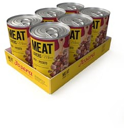 JOSERA Meat Lovers Menu Bœuf & Pomme de Terre (6 x 400 g) | Adulte | Pâtée Premium pour Chiens Adultes | Riche en Viande (65%) | sans blé | Nourriture Humide pour Chien | Pack de 6