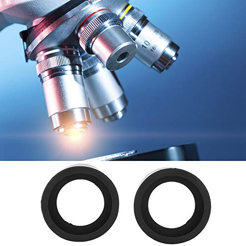 Jumelles Eye Cups Remplacement Binoculaire Eye Cups Caoutchouc 2Pcs 36Mm Diamètre Caoutchouc Oculaire Couverture Accessoire Gardes pour Stéréo Microscope (Angle Plat) (Angle plat KP-H2)