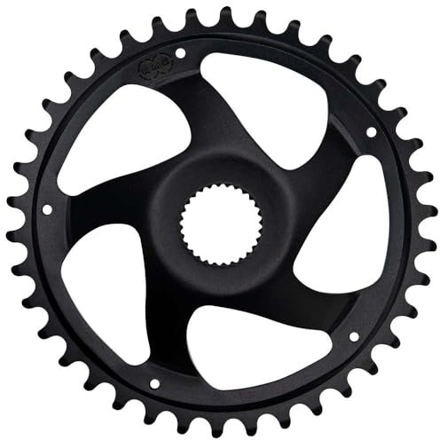 KMC Bosch Gen 4 Spacerless, Corona Unisex, Nero, 38T, Chainline 47.5mm