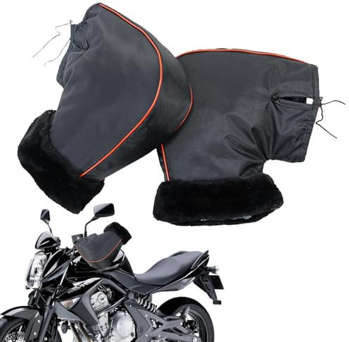 CAMEIRGOU Guanti Da Manubrio Per Moto - Guanti Manubri Invernali Termici, Manicotto Da Manubrio Antivento Per Moto, Scooter, Guanti Da Ciclismo Impermeabile, Guanti Da Bici Inverno Per Donna Uomo