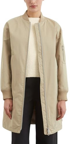 Marc O'Polo Damen Blouson lang wasserabweisend, Beige (Dusty Sand), 36