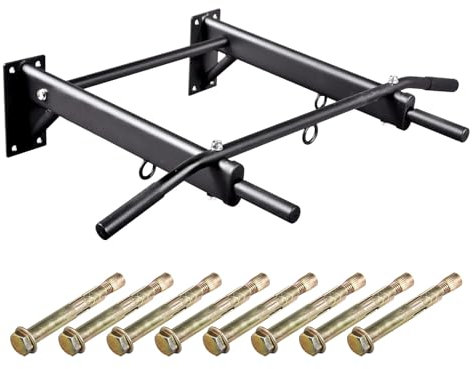 Hansson Sports® Armhävstång väggmontering kan belastas upp till 350 kg, 3 öljetter för boxningssäck, TRX- eller slingtränare, tunga lastpluggar och skruvar för montering (1B99227HS)