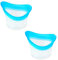 2pcs Eye Wash Cup Eye Wash Cleaner Kit Silicone Eyes Cleaning Cup for Rinse Portable Eyes Care Tool Transparent with Storage Container for Quick Relief Tired Cleaning Dust Makeup Irritants