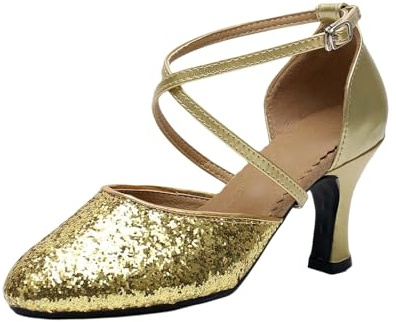 Generisch Tacchi Donna Strappy Gladiator Latin Dance Traspirante Sexy Peep Toe Pizzo Stiletto Sandalo Tacco Medio Moda Classico Stivali Da Danza Strappy Pumps Per Matrimoni E Feste