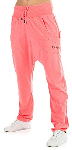 Winshape Damen Unisex 4pocket Pants Wh13 Trainingshose, Neon-Coral, L EU
