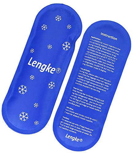 YOUSHARES Poches de Gel pour Insuline Trousse - Poches de Gel Réfrigérés Réutilisables pour Insuline Trousse Pochette Isotherme Sac pour Diabétique (2 Paquets)